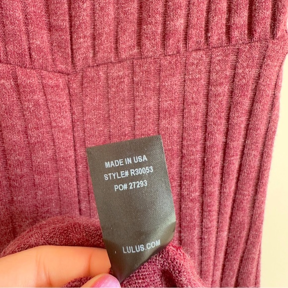 Lulus Always Styling Washed Burgundy Off-the-Shoulder Ribbed Jumpsuit - Picture 12 of 13